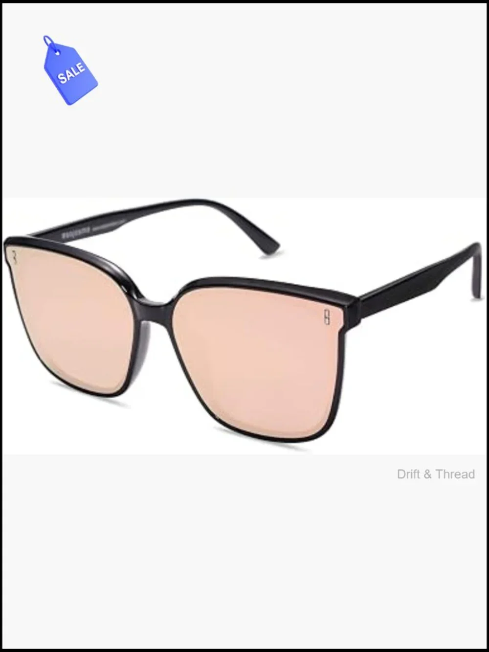 Vintage Square Sunglasses UV400 Mirrored Retro Shades